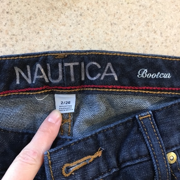 Dark Wash Nautica Bootcut Jeans - Picture 3 of 7